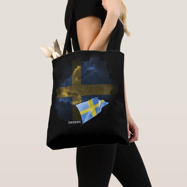 Tote Bag Drapeau de la Suède (De près)