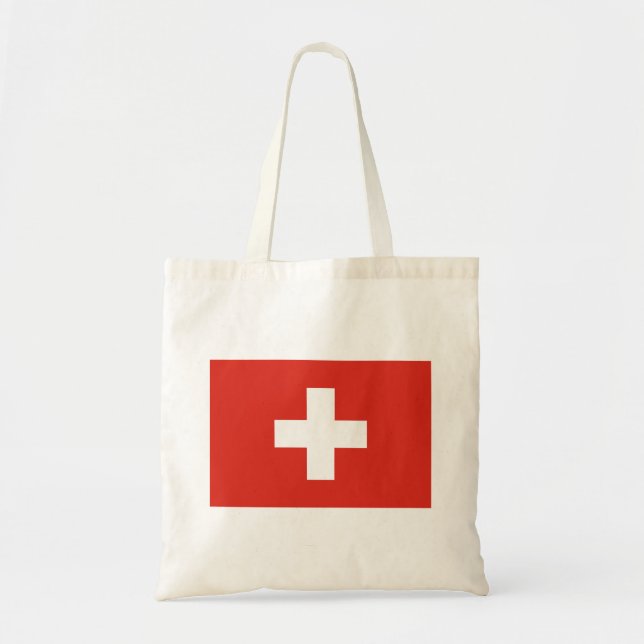 Tote Bag Drapeau de la Suisse (Devant)