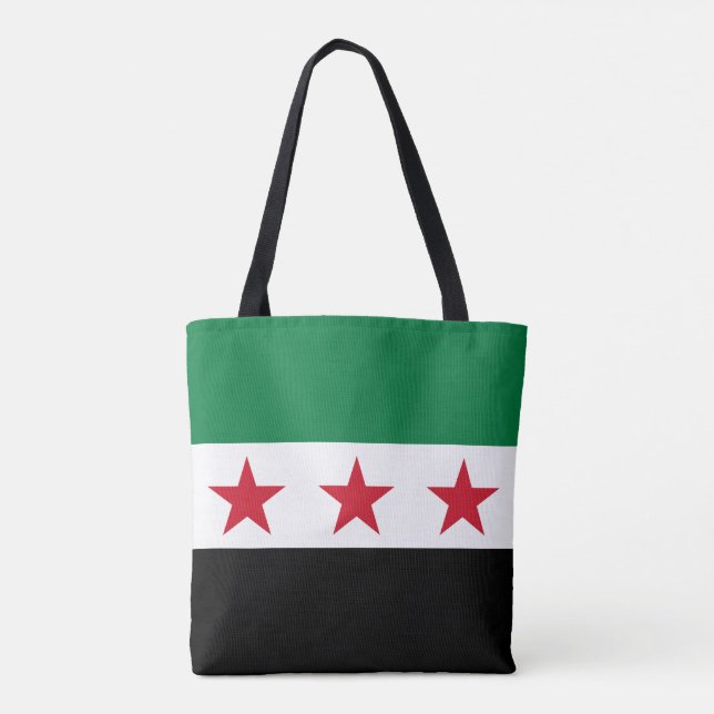 Tote Bag Drapeau de la Syrie (Dos)