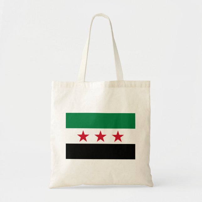 Tote Bag Drapeau de la Syrie (Devant)