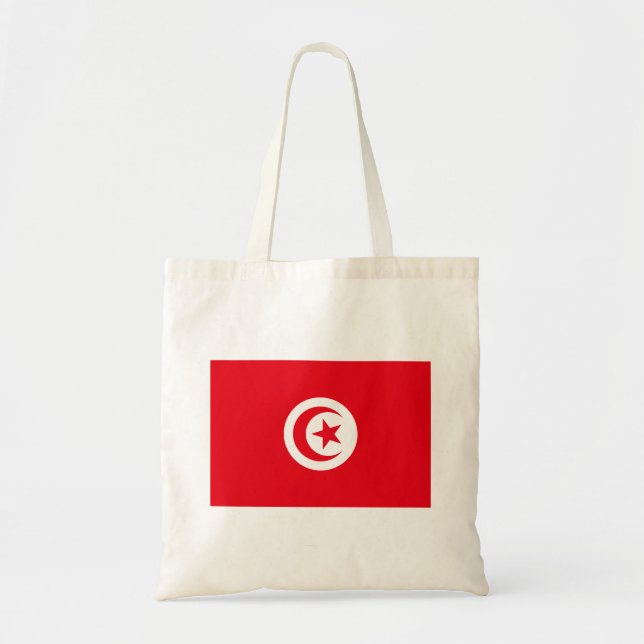 Tote Bag Drapeau de la Tunisie (Devant)