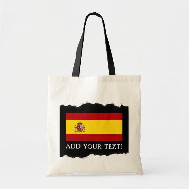Tote Bag Drapeau de l'Espagne (Devant)