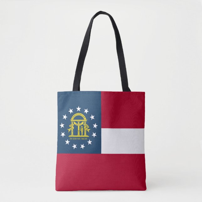 Tote Bag Drapeau de l'État de Géorgie (Devant)