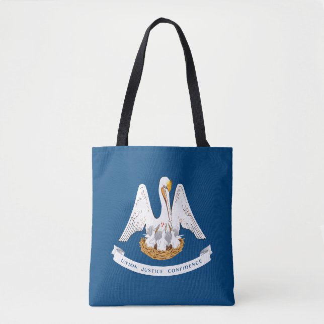 Tote Bag Drapeau de l'État de Louisiane (Devant)