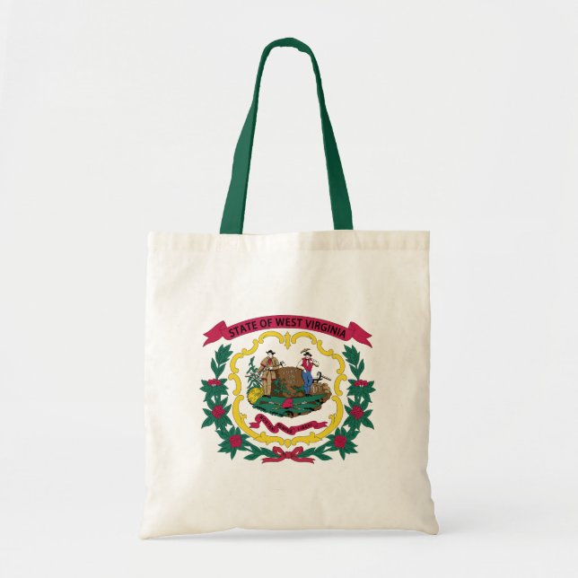 Tote Bag Drapeau de l'État de Virginie-Occidentale (Devant)