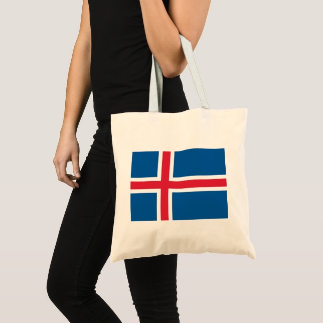 Tote Bag Drapeau de l'Islande (Devant (produit))