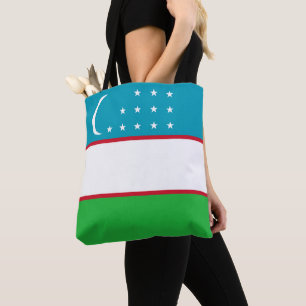 Tote Bag Drapeau de l'Ouzbékistan
