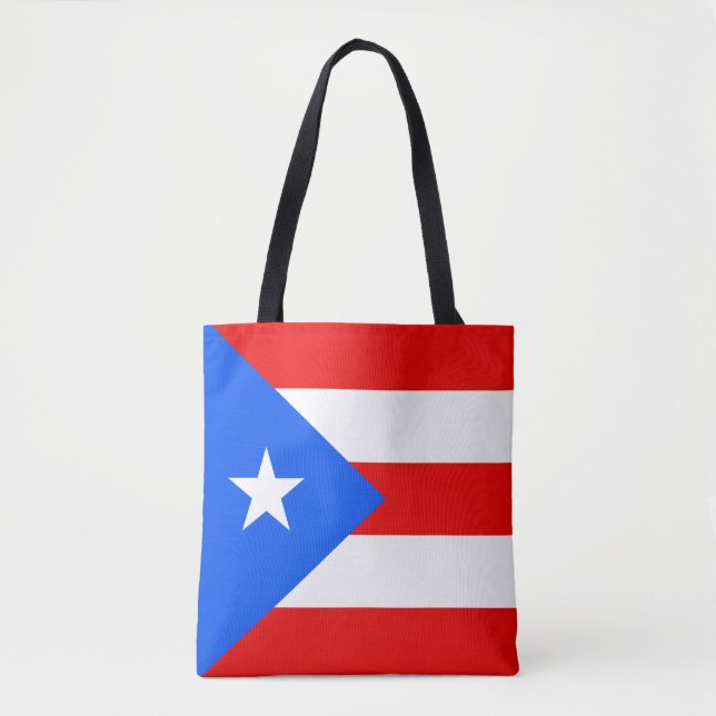 Tote Bag Drapeau de Porto Rico (Devant)