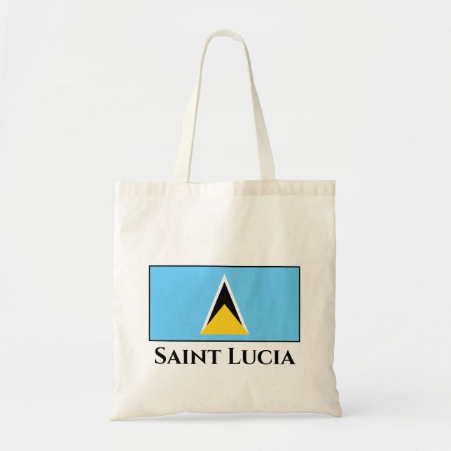Tote Bag Drapeau de Sainte-Lucie (Devant)