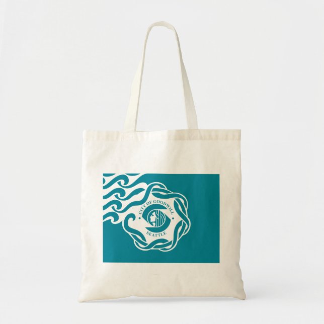 Tote Bag Drapeau de Seattle (Devant)