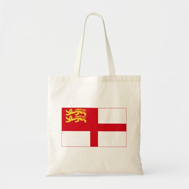 Tote Bag Drapeau de Sercq (Devant)