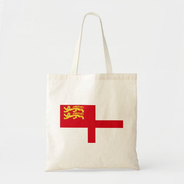 Tote Bag Drapeau de Sercq (Devant)