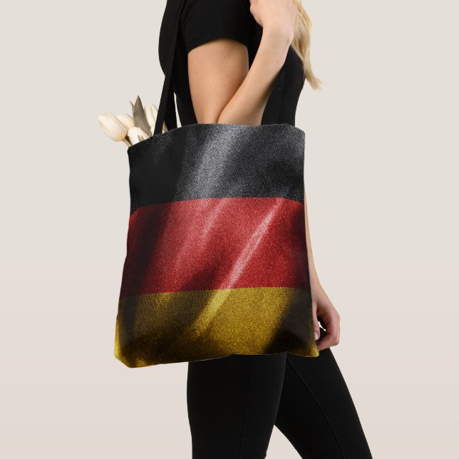 Tote Bag Drapeau de soie allemand (De près)