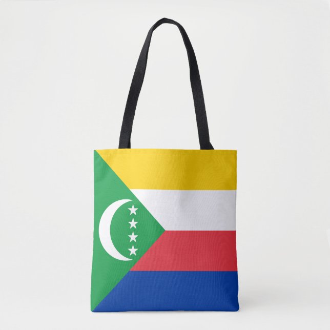 Tote Bag Drapeau des Comores (Devant)