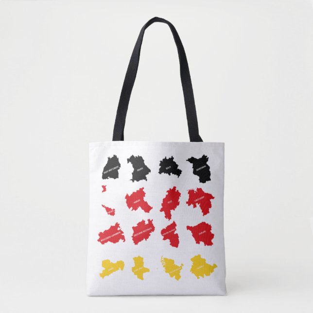 Tote Bag Drapeau des États allemands (Devant)