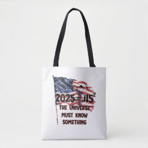 Tote Bag Drapeau des États-Unis. Le président Donald Trump.