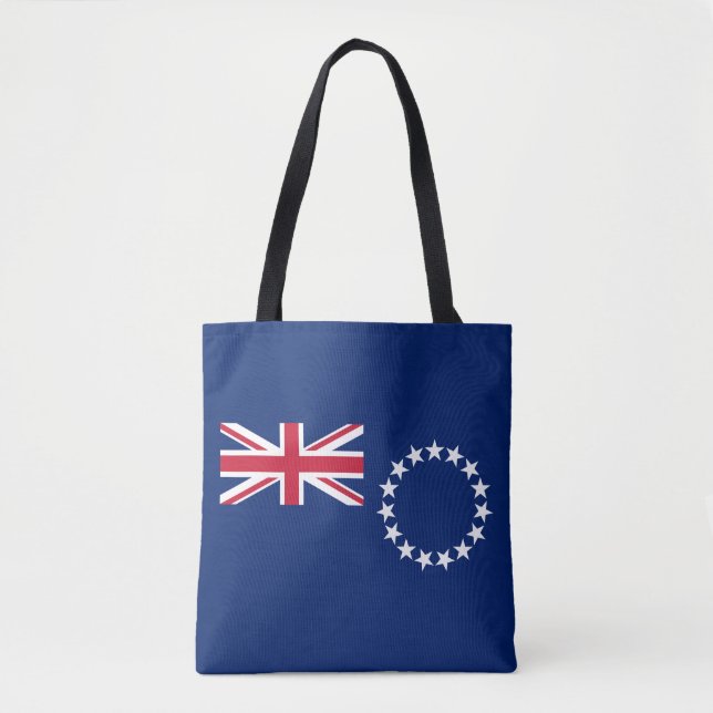 Tote Bag Drapeau des Îles Cook (Devant)