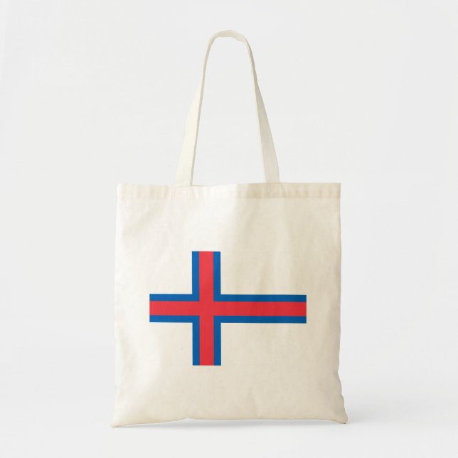 Tote Bag Drapeau des îles Féroé (Devant)