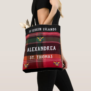 Tote Bag Drapeau des îles Vierges américaines St Thomas USV
