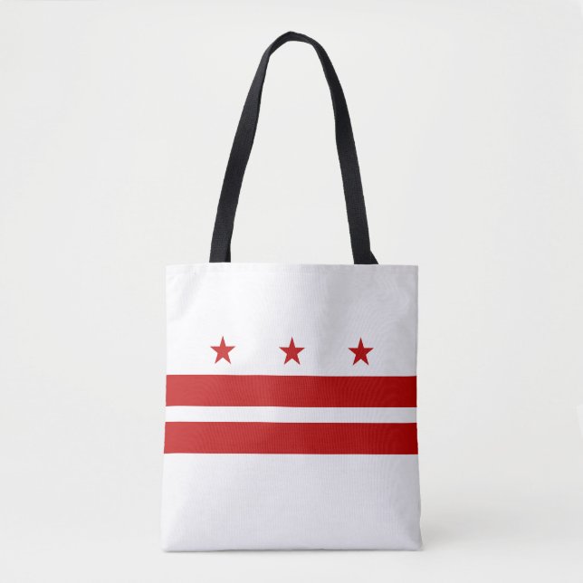 Tote Bag Drapeau d'État de Washington DC (Devant)