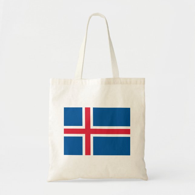Tote Bag Drapeau d'Islande (Devant)