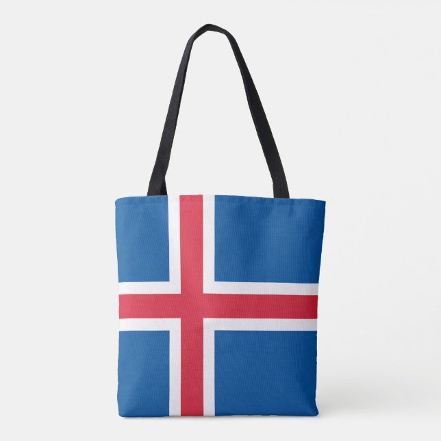 Tote Bag Drapeau d'Islande (Dos)