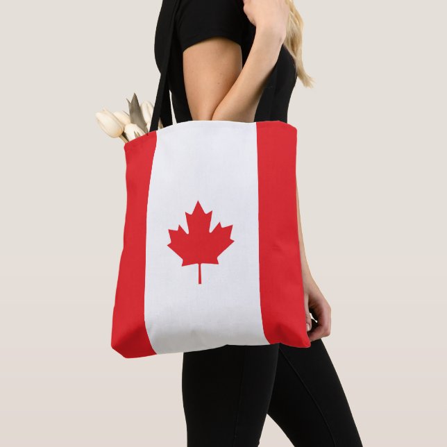 Tote Bag Drapeau du Canada (De près)
