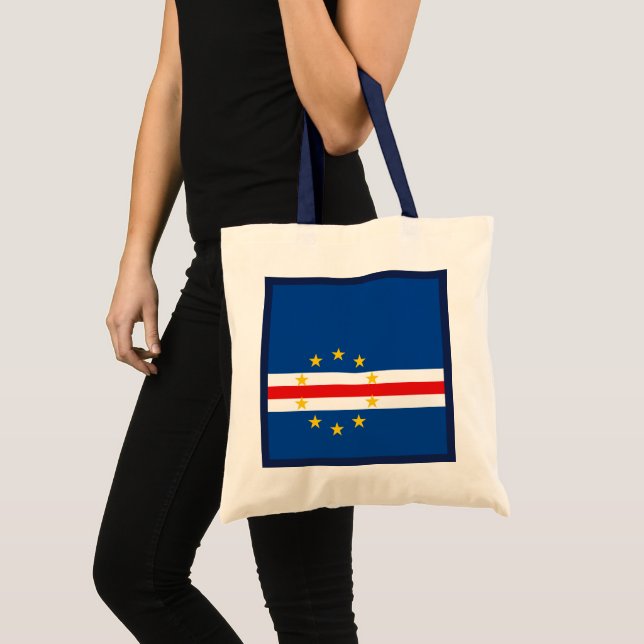 Tote Bag Drapeau du Cap Vert x Drapeau (Devant (produit))