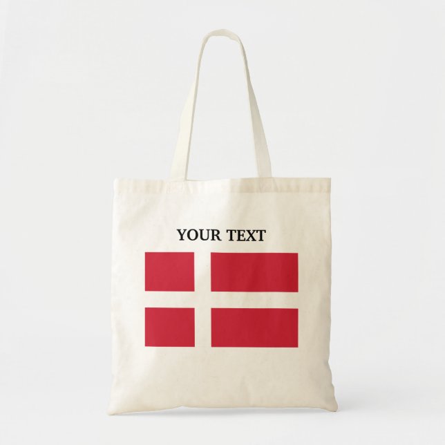 Tote Bag Drapeau du Danemark (Devant)