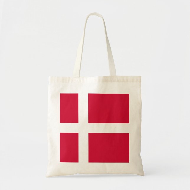 Tote Bag Drapeau du Danemark ou drap danois (Devant)