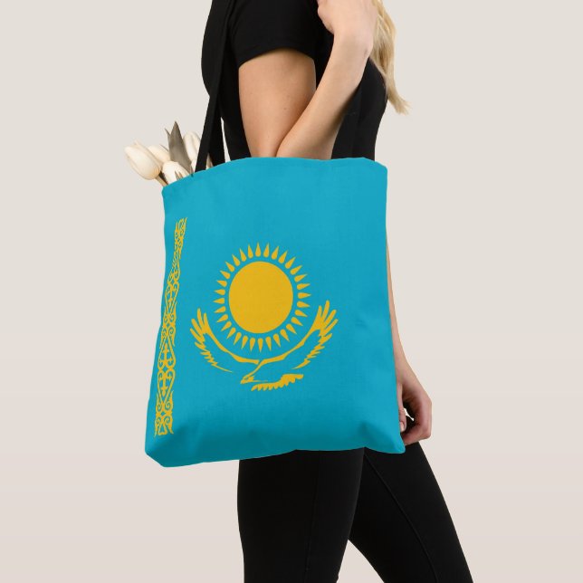 Tote Bag Drapeau du Kazakhstan (De près)