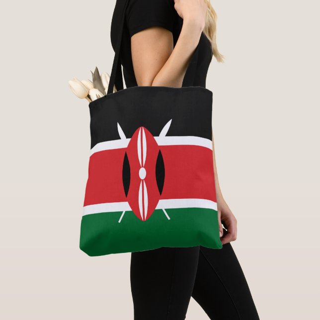Tote Bag Drapeau du Kenya (De près)