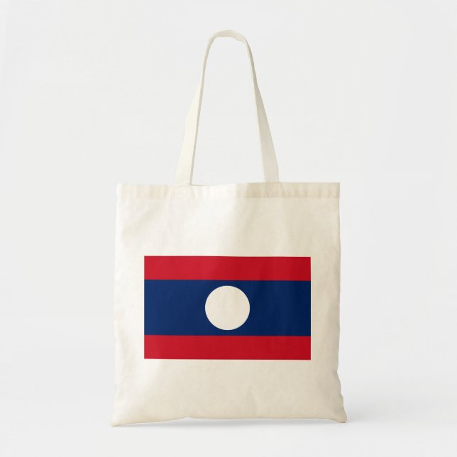 Tote Bag Drapeau du Laos (Devant)