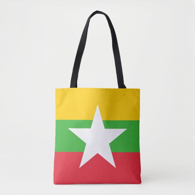 Tote Bag Drapeau du Myanmar (Devant)