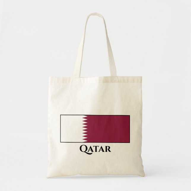 Tote Bag Drapeau du Qatar (Devant)
