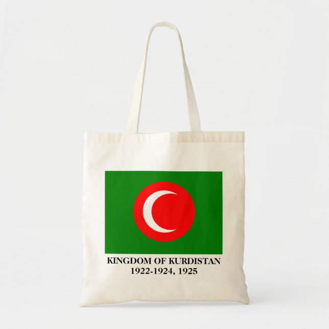 Tote Bag Drapeau du Royaume du Kurdistan (1922-1924, 1925) (Devant)