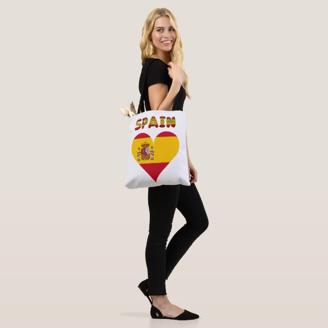 Tote Bag Drapeau espagnol (Sur le modèle)