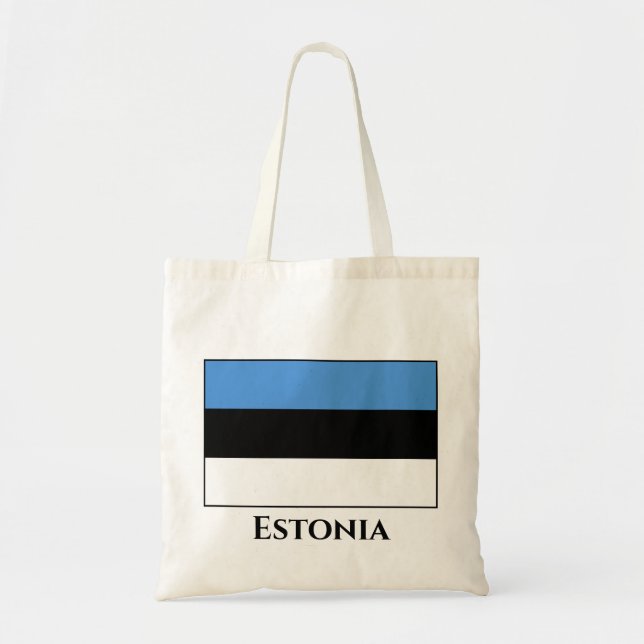 Tote Bag Drapeau estonien (Devant)