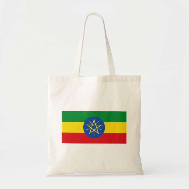 Tote Bag Drapeau Éthiopie (Devant)