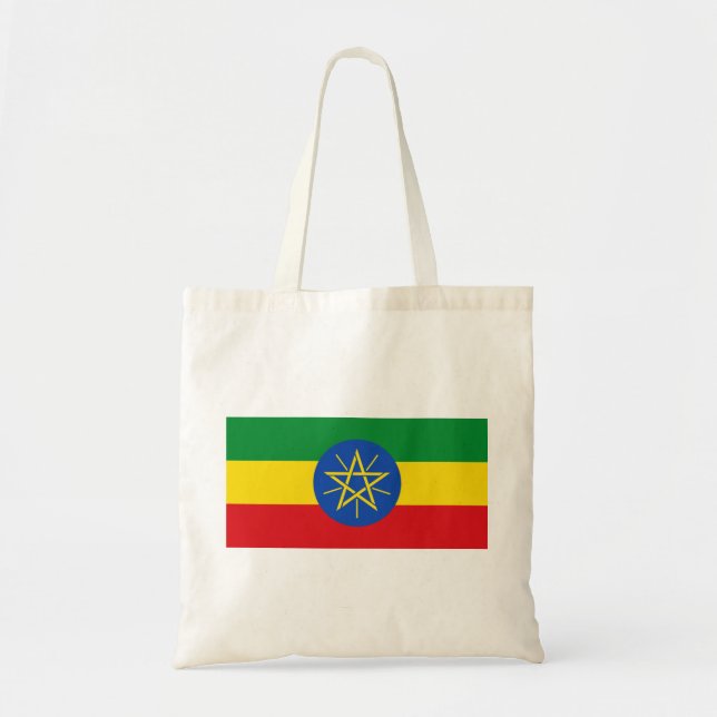 Tote Bag Drapeau Éthiopie (Devant)