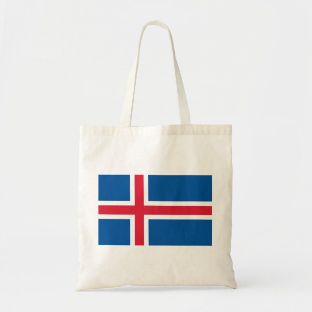 Tote Bag Drapeau Islande (Devant)