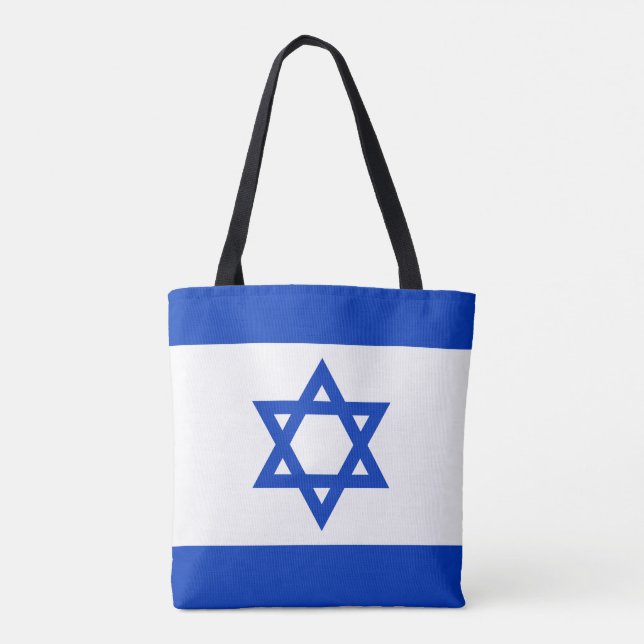 Tote Bag Drapeau Israël - Drapeau israélien - Étoile de Dav (Dos)