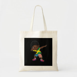 Tote Bag Drapeau jamaïcain demi-américain Enfant jamaïcain 