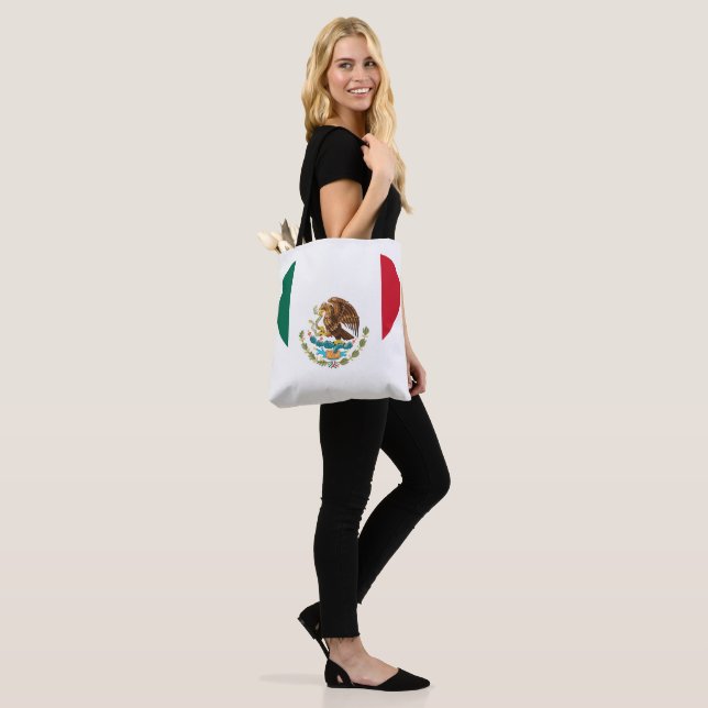 Tote Bag Drapeau mexicain (Sur le modèle)