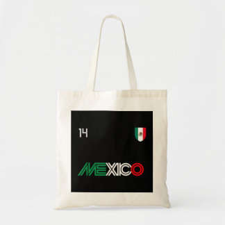 Tote Bag Drapeau mexicain de football rétro Viva Mexico