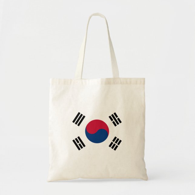 Tote Bag Drapeau mondial de la Corée du Sud (Devant)