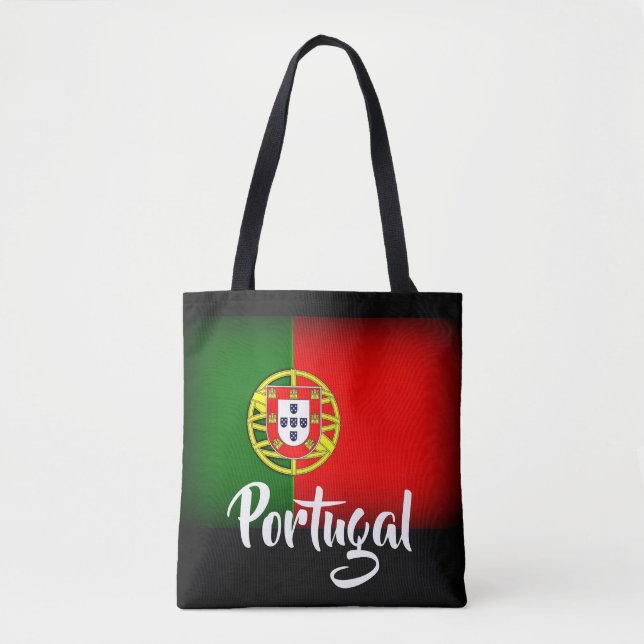 Tote Bag Drapeau noir du Portugal (Devant)