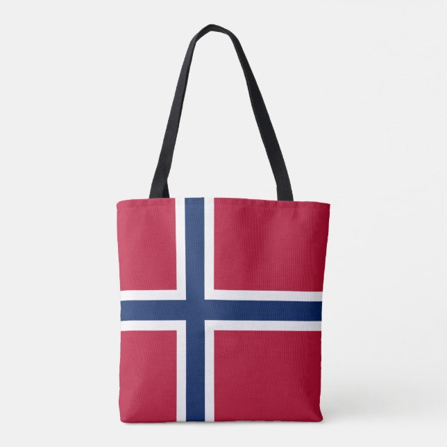 Tote Bag Drapeau norvégien (Dos)