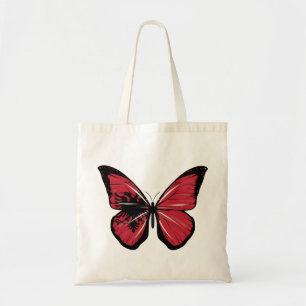 Tote Bag Drapeau papillon d'Albanie