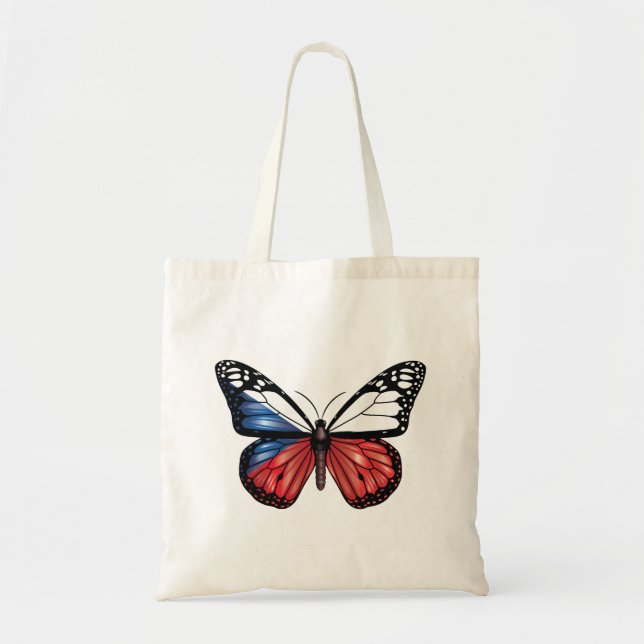Tote Bag Drapeau papillon tchèque (Devant)